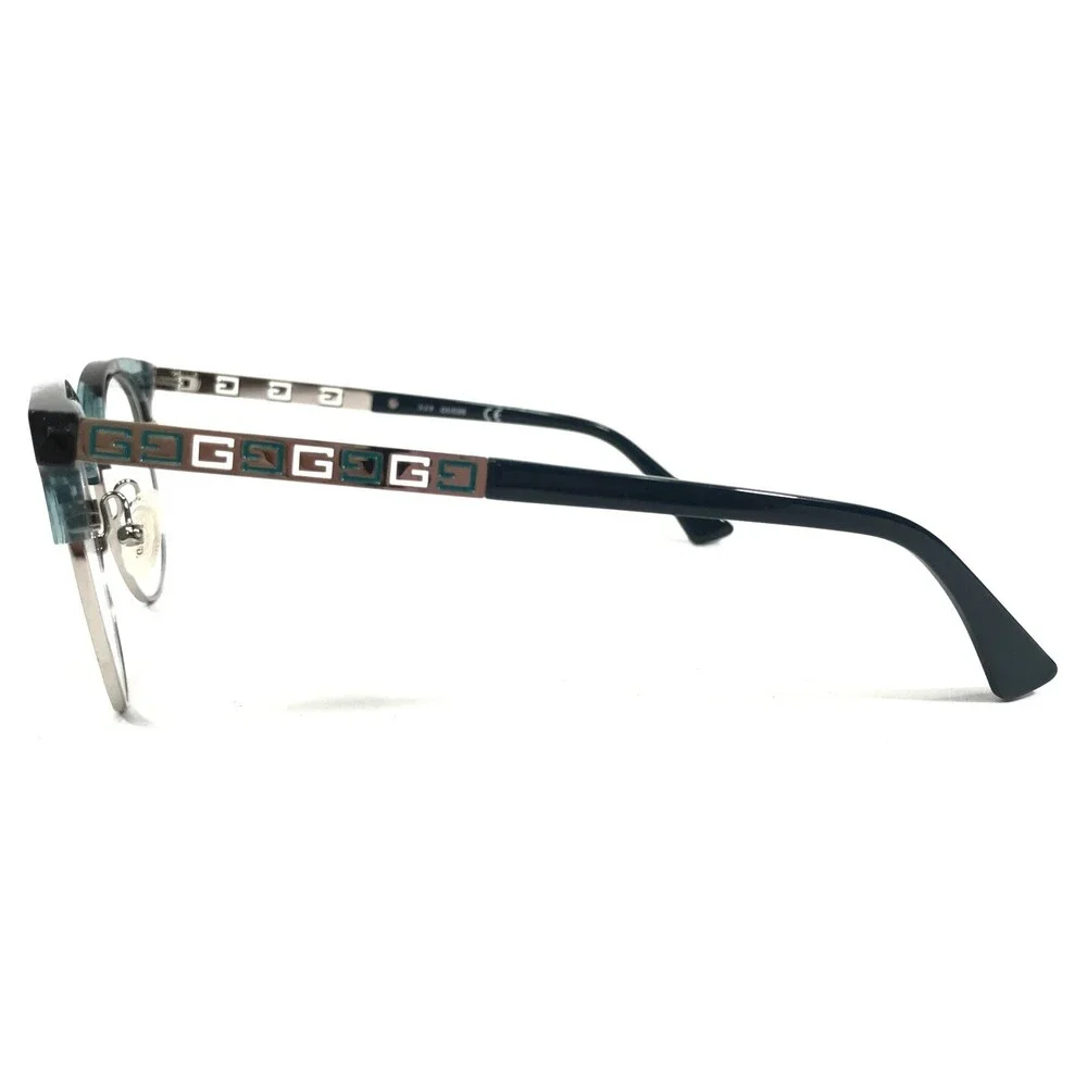 Guess Eyeglasses Frames GU2744 089 Black Blue Silver Silver Round 49-19-140